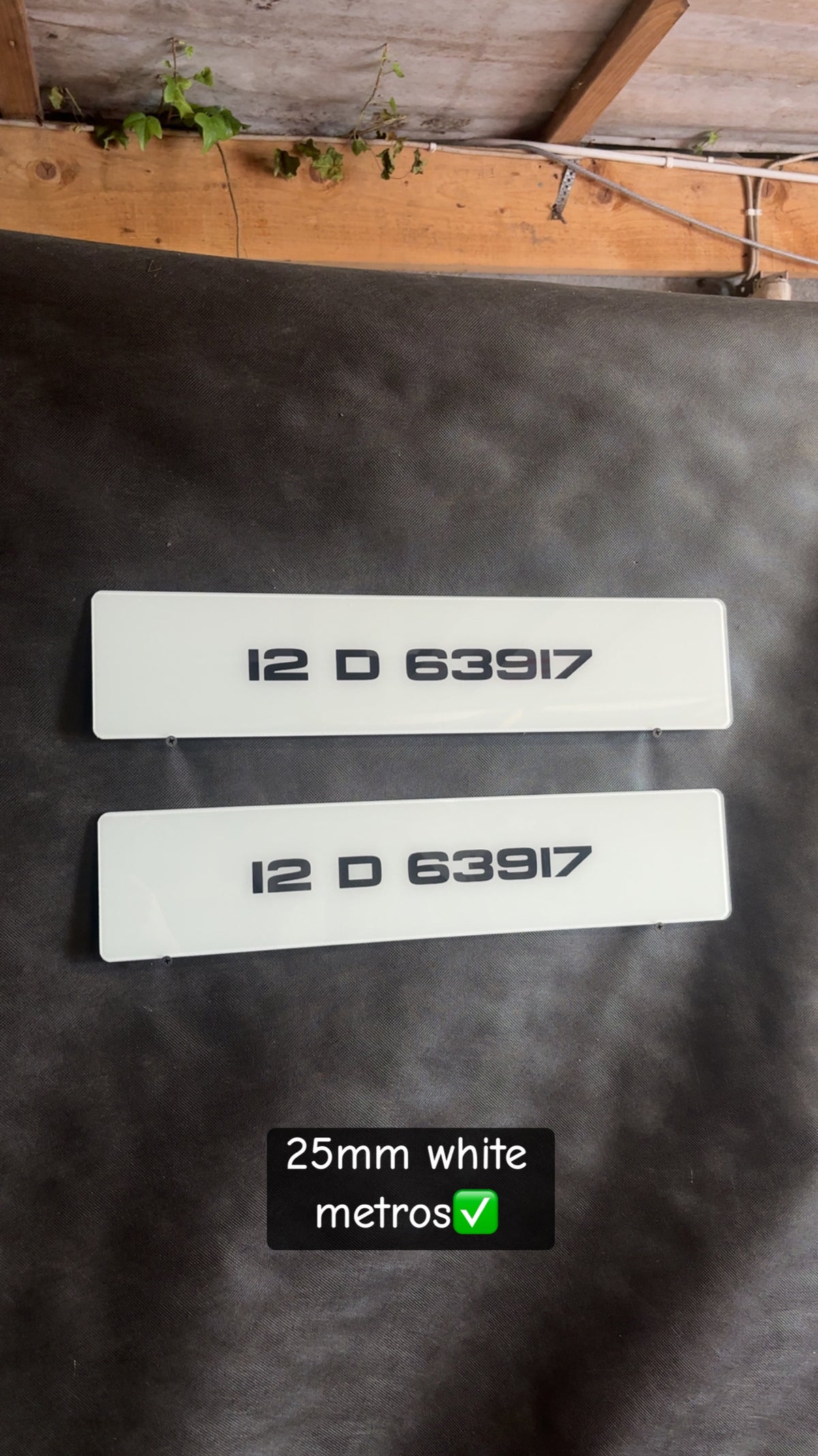 25mm White Metro Plates
