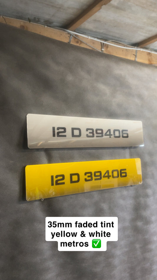 Faded tint 35mm yellow & white metros